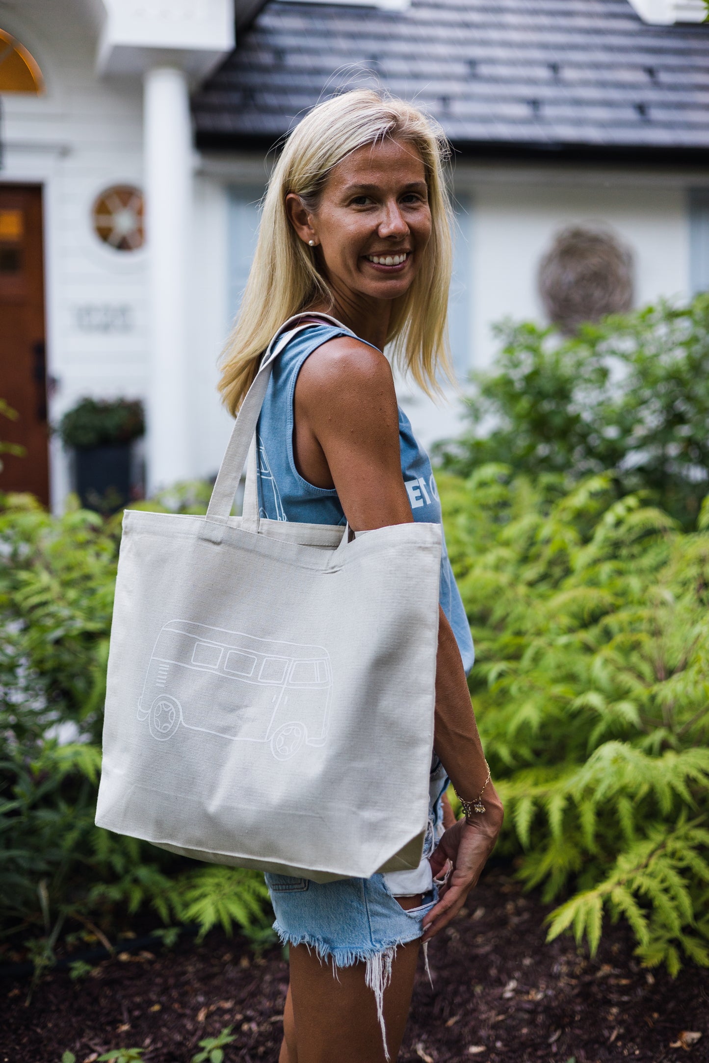 Get On The Bus Tote Bag