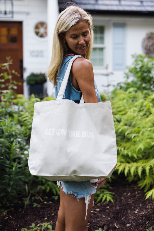 Get On The Bus Tote Bag